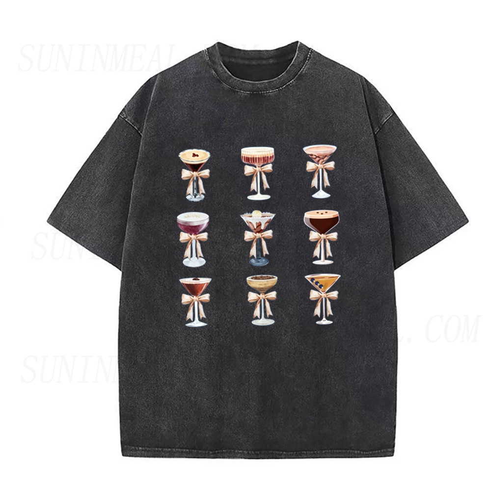 Retro Espresso Martini Cocktail Collection Unisex Tee