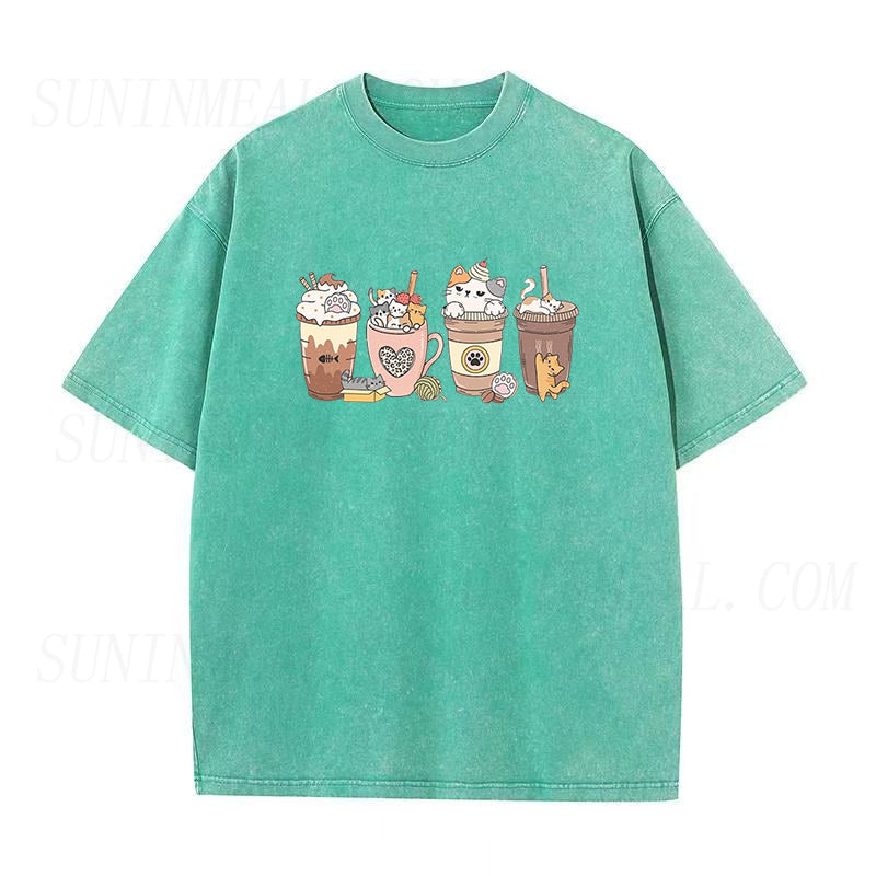 Cat Coffee Lover Unisex Tee