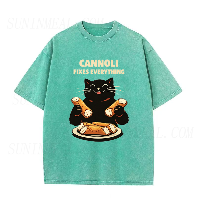 Cat Cannoli Fixes Everything Unisex Tee