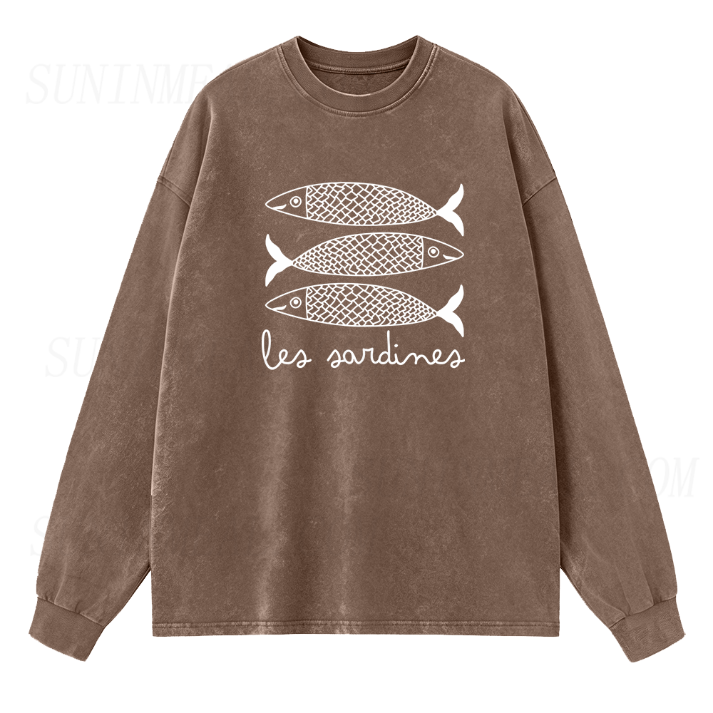 Les Sardines Long Sleeve Unisex Tee