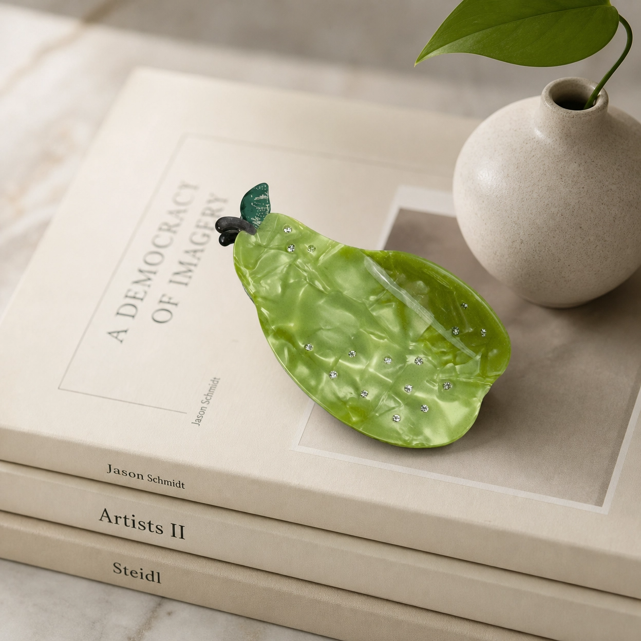 Pear Fruit Hair Claw Clip