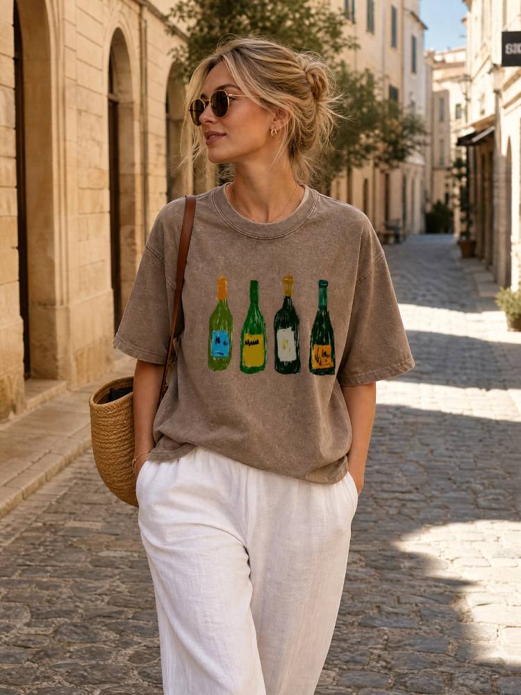 Wine Bottles Unisex Tee